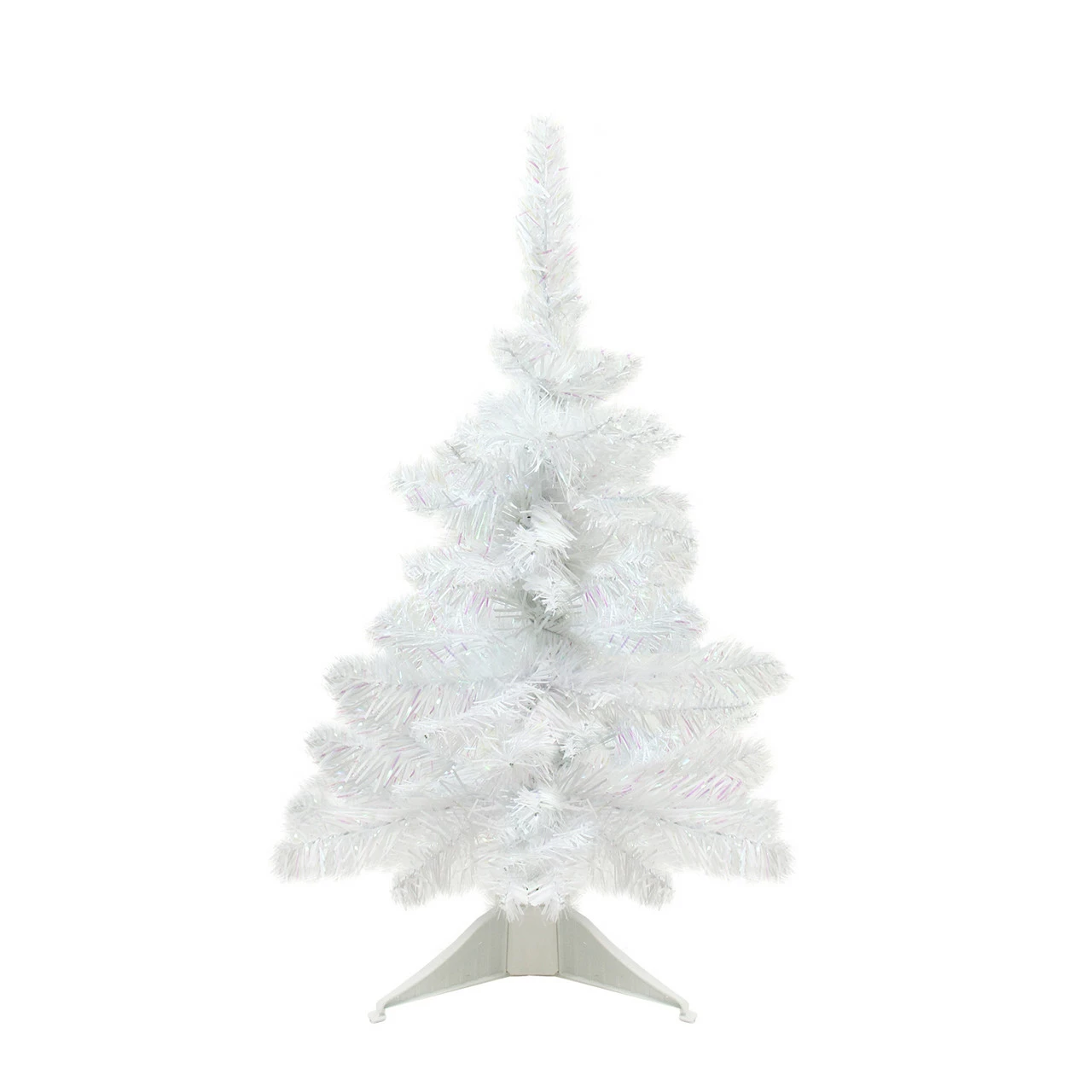 Northlight 18" X 13" White Glimmer Iridescent Spruce Artificial Christmas Tree - Unlit 3 Northlight 18" X 13" White Glimmer Iridescent Spruce Artificial Christmas Tree - Unlit
