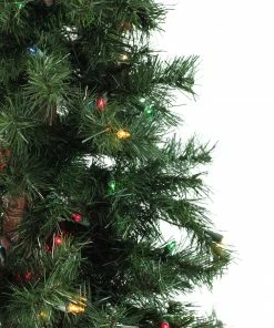 Allstate 7' Pre-Lit Slim Traditional Woodland Alpine Artificial Christmas Tree - Multicolor Lights 11 Allstate 7' Pre-Lit Slim Traditional Woodland Alpine Artificial Christmas Tree - Multicolor Lights -Northlight Shop rmazecvchlegsdufm6xwli1zdvczn8kt 57630.1665783354