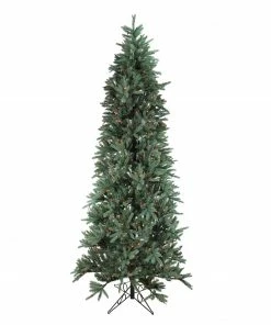 Santa's Own 9' Pre-Lit Slim Fresh Cut Carolina Frasier Artificial Christmas Tree - Multi-Color Lights