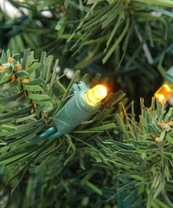 Alternative view of Northlight 6' Pre-Lit LED Pencil Northern Balsam Fir Artificial Christmas Tree - Multi Lights