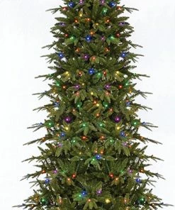GKI/Bethlehem Lighting 7.5' Pre-Lit Slim Palisade Artificial Christmas Tree - Multi LED Lights