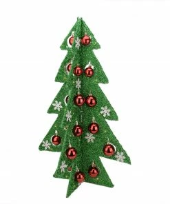 Northlight 28" Pre-Lit Battery Operated Green And Red LED Christmas Tree Tabletop Decor