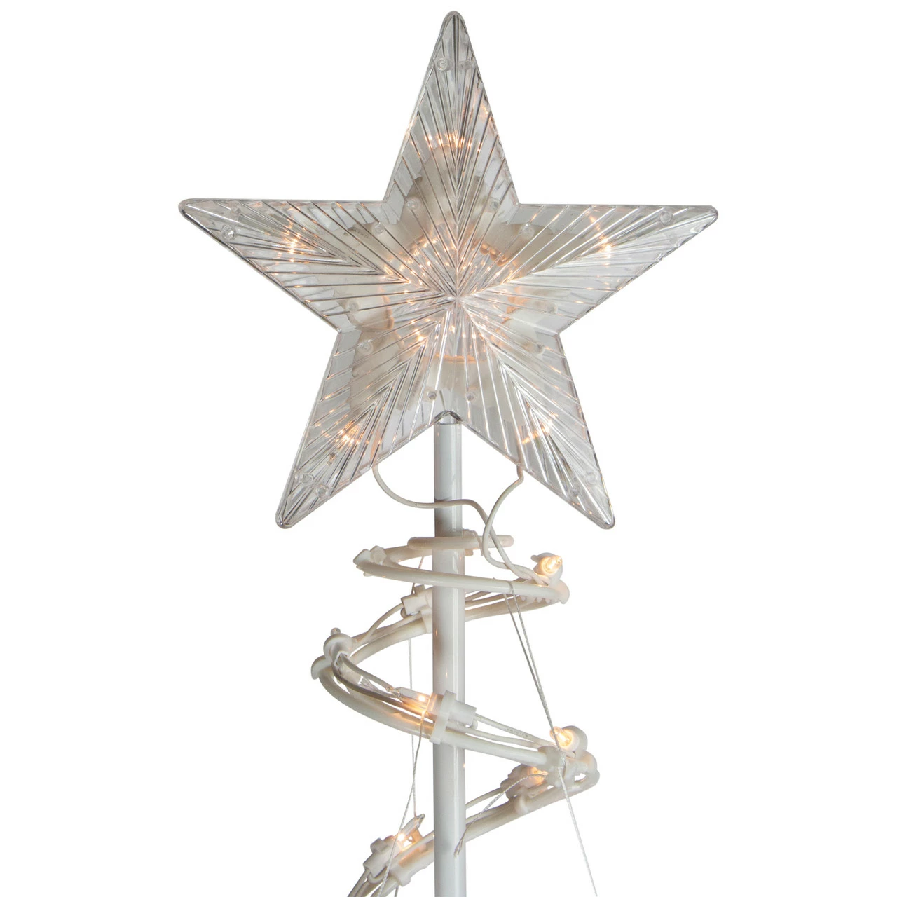 Northlight Set Of 3 Clear Lighted Spiral Christmas Trees - 3', 4', And 6' 4 Northlight Set Of 3 Clear Lighted Spiral Christmas Trees - 3', 4', And 6' - Image 2