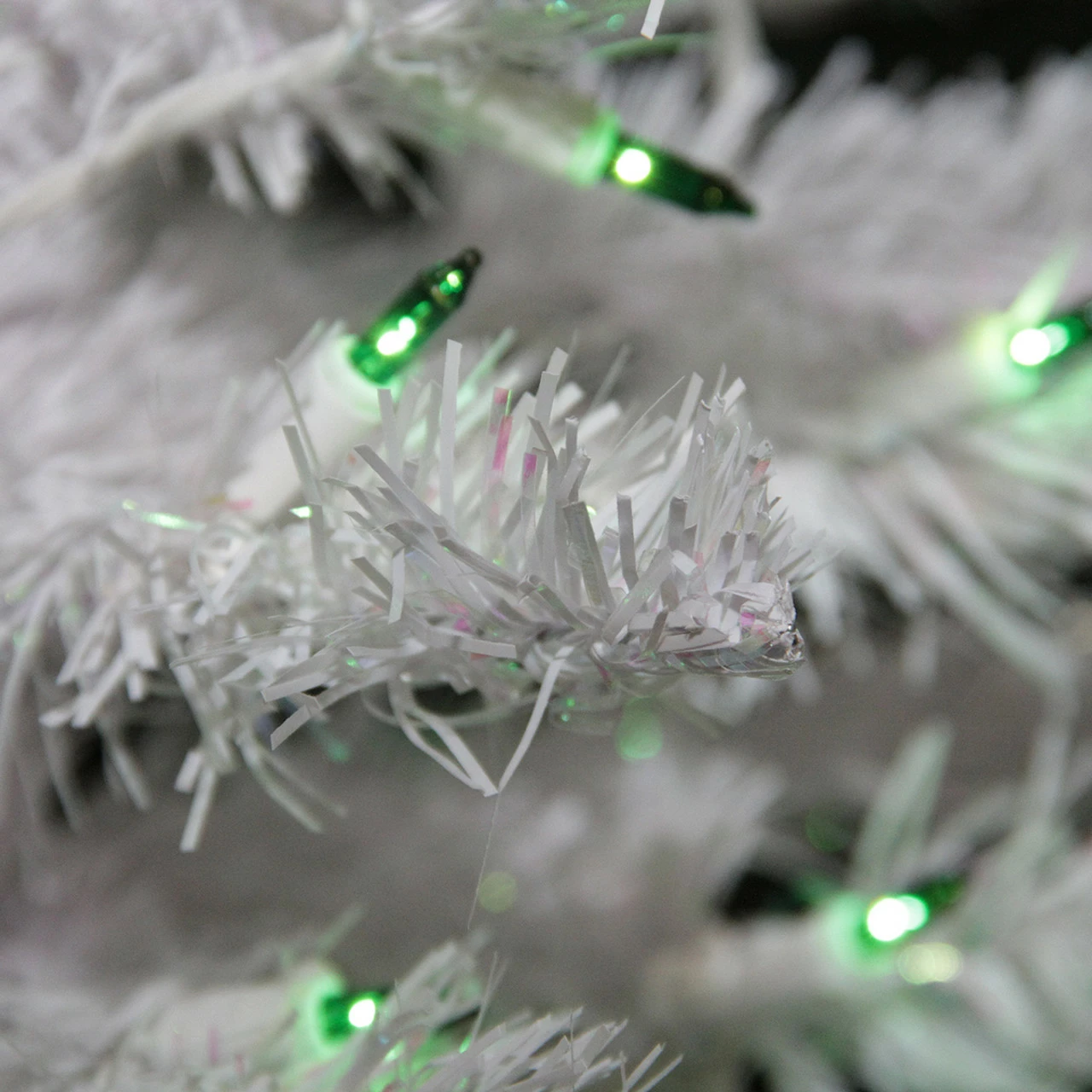 Northlight 3' Pre-Lit Medium White Pine Artificial Christmas Tree - Green Lights 4 Northlight 3' Pre-Lit Medium White Pine Artificial Christmas Tree - Green Lights - Image 2